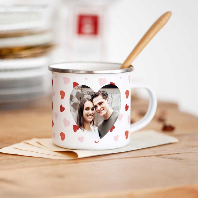 Bild von   emaille tasse bedruckenjpg | fotogeschenkideende 🎀 Geschenke mit eigenem Foto Motiv o Text