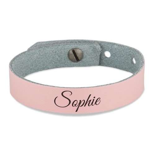 Lederarmband Mädchen - Rosa