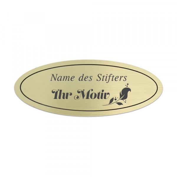 Bild von   bankschild aus messing oval gjpg | fotogeschenkideende 🎀 Geschenke mit eigenem Foto Motiv o Text