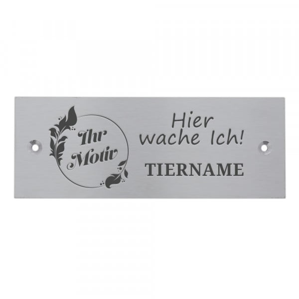 Bild von   tierschild aus edelstahl gravjpg | fotogeschenkideende 🎀 Geschenke mit eigenem Foto Motiv o Text