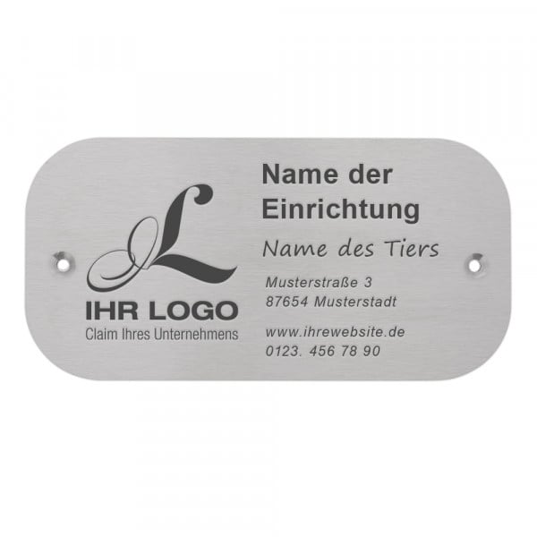 Bild von   tierschild aus edelstahl rundejpg | fotogeschenkideende 🎀 Geschenke mit eigenem Foto Motiv o Text