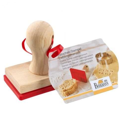 Birkmann Keksstempel mit Lieblings Mensch Motiv (75x47 mm)