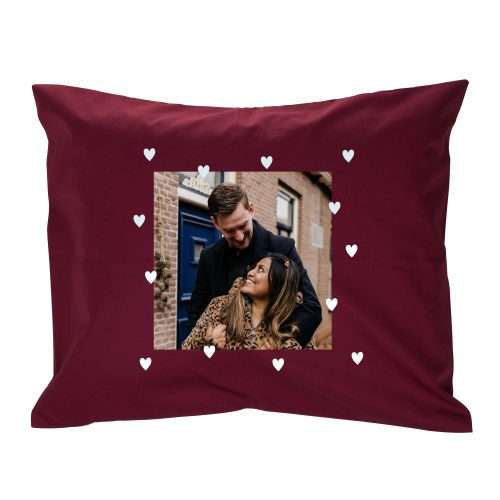 Kissen - 50x60cm - Bordeaux - ohne Kissenfüllung