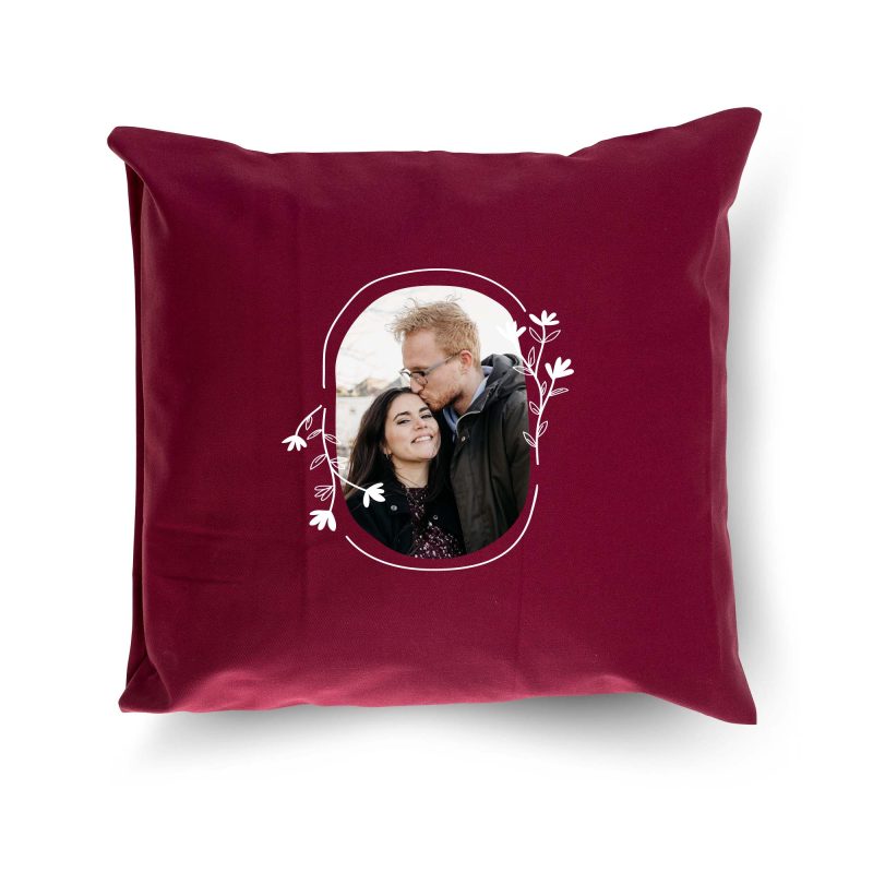 Bild von   kissen xcm bordeauxjpg | fotogeschenkideende 🎀 Geschenke mit eigenem Foto Motiv o Text