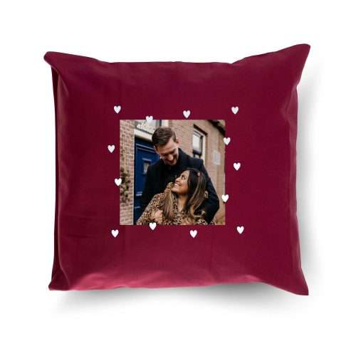 Kissen - 40x40cm - Bordeaux - ohne Kissenfüllung