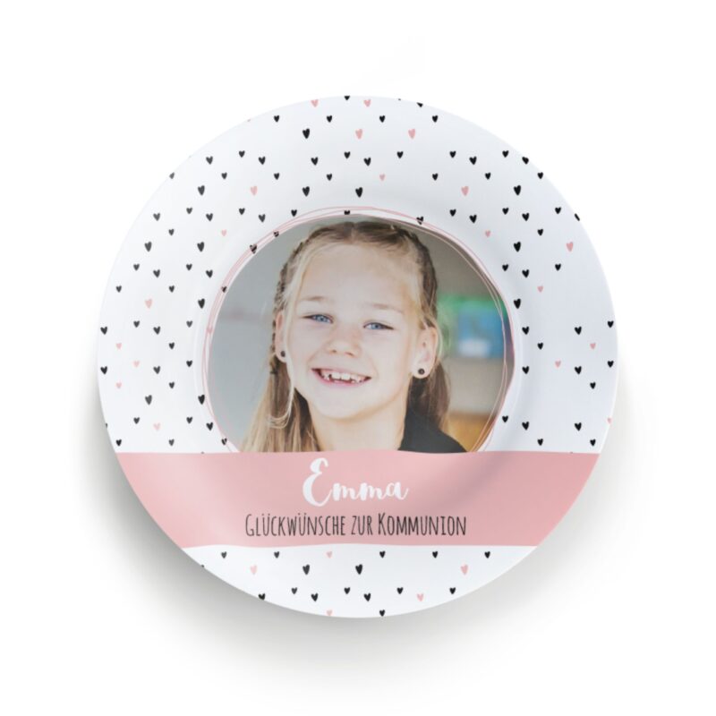 Bild von   kinderteller kommunionjpg | fotogeschenkideende 🎀 Geschenke mit eigenem Foto Motiv o Text