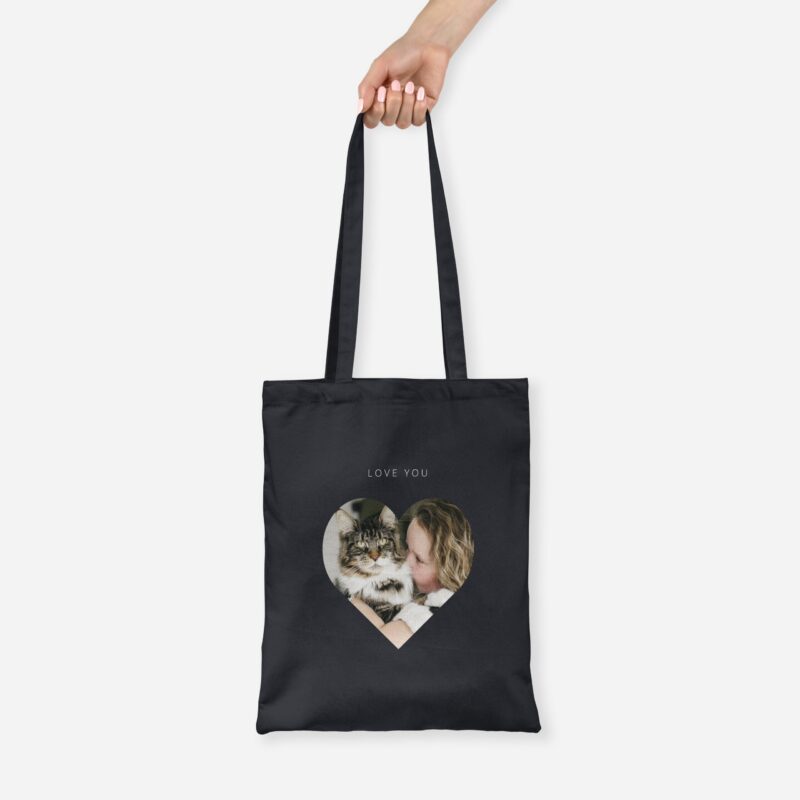 Bild von   jutebeutel schwarzjpg | fotogeschenkideende 🎀 Geschenke mit eigenem Foto Motiv o Text