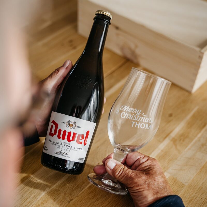 Bild von   bier mit glas duveljpg | fotogeschenkideende 🎀 Geschenke mit eigenem Foto Motiv o Text