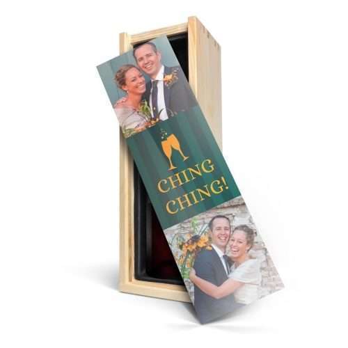 Wein in bedruckter Kiste - Riondo Merlot