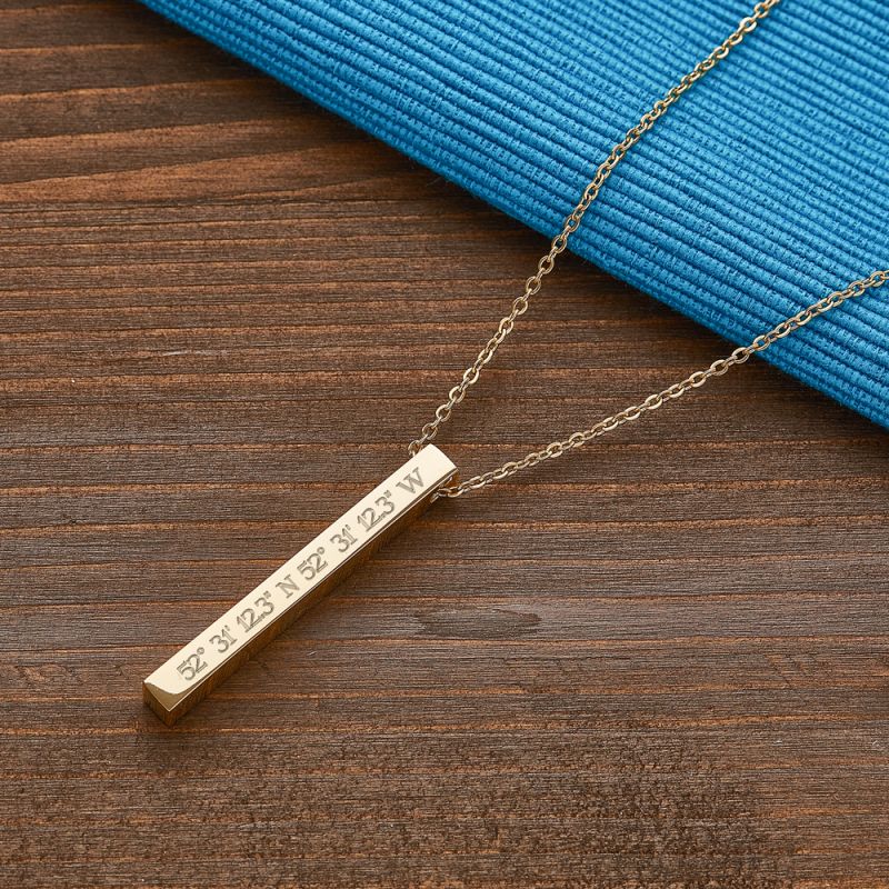 Bild von   kette mit stabanhaenger gravjpg | fotogeschenkideende 🎀 Geschenke mit eigenem Foto Motiv o Text