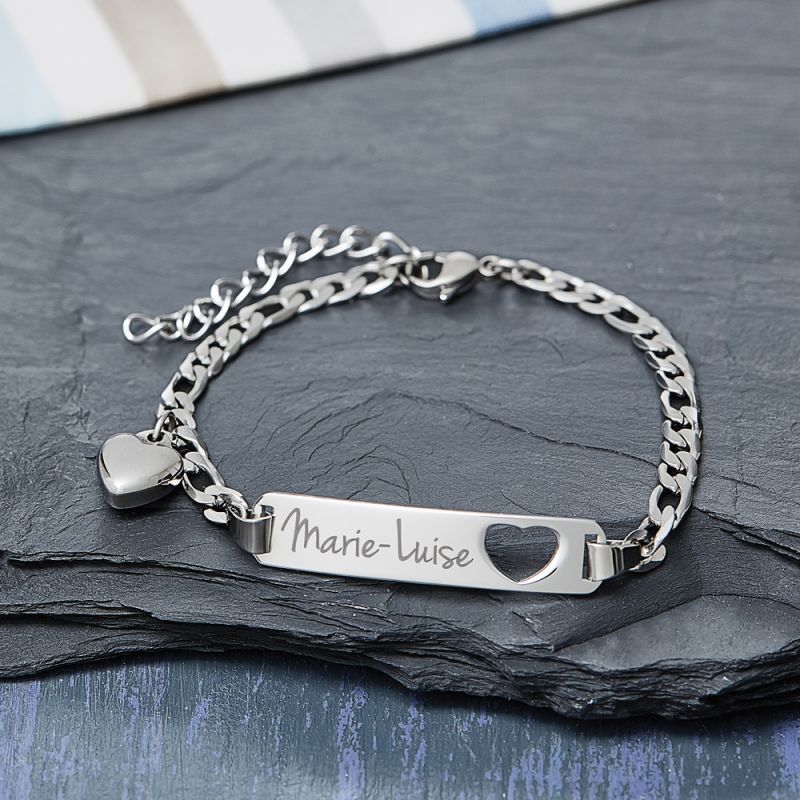 Bild von   armband mit gravur name herzjpg | fotogeschenkideende 🎀 Geschenke mit eigenem Foto Motiv o Text