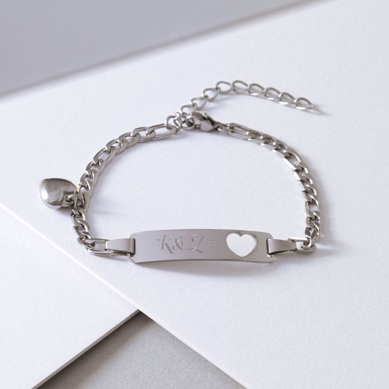Bild von   armband mit gravur initialenjpg | fotogeschenkideende 🎀 Geschenke mit eigenem Foto Motiv o Text