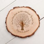 Bild von   baumscheibe mit gravur zur hocjpg | fotogeschenkideende 🎀 Geschenke mit eigenem Foto Motiv o Text