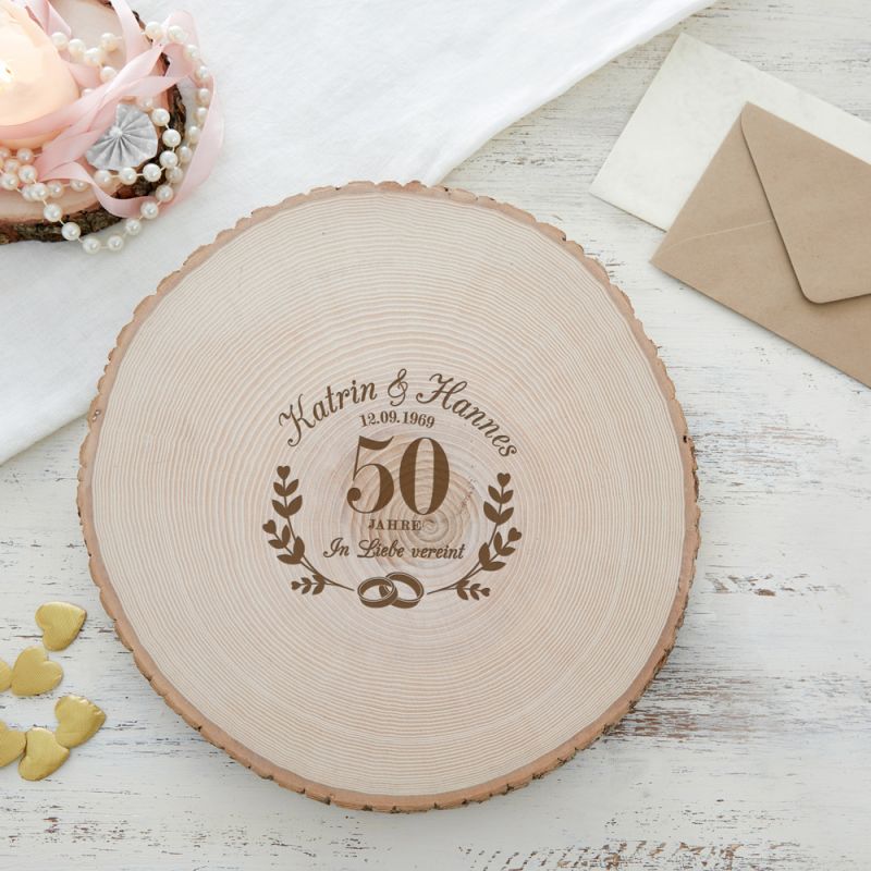 Bild von   riesen baumscheibe mit gravurjpg | fotogeschenkideende 🎀 Geschenke mit eigenem Foto Motiv o Text