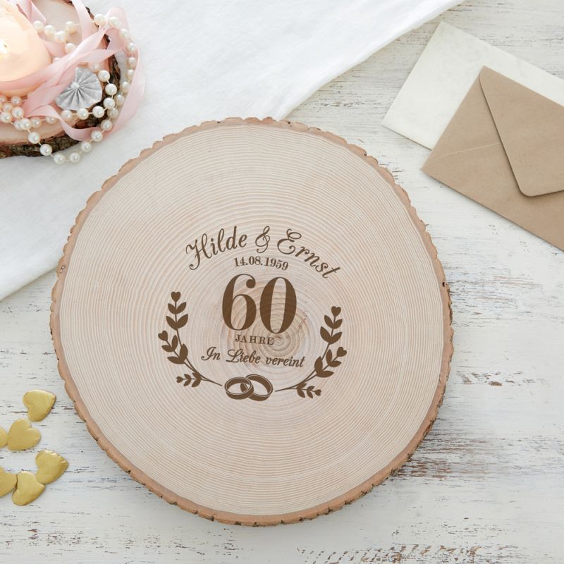 Bild von   riesen baumscheibe mit gravurjpg | fotogeschenkideende 🎀 Geschenke mit eigenem Foto Motiv o Text
