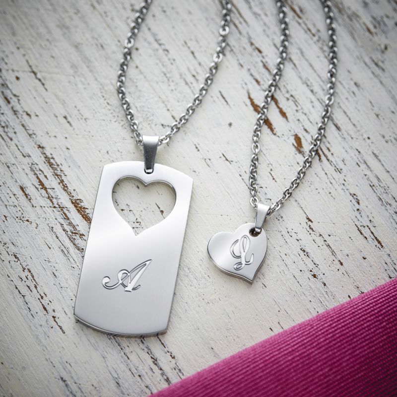 Bild von   partner halskette mit gravurjpg | fotogeschenkideende 🎀 Geschenke mit eigenem Foto Motiv o Text