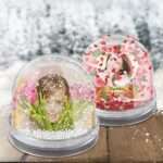 Bild von   schneekugel herzkugel mit fojpg | fotogeschenkideende 🎀 Geschenke mit eigenem Foto Motiv o Text