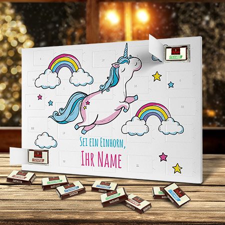 Bild von   einhorn adventskalenderjpg | fotogeschenkideende 🎀 Geschenke mit eigenem Foto Motiv o Text