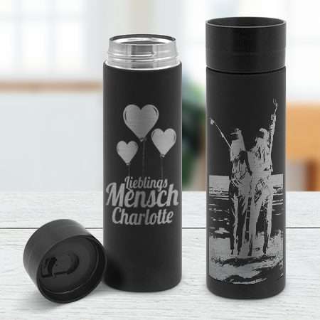 "Thermobecher ""Premium"" mit Gravur"