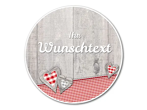 Bild von   rundes huettendeko schild mitjpg | fotogeschenkideende 🎀 Geschenke mit eigenem Foto Motiv o Text