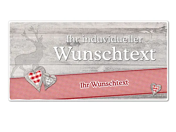 Bild von   huettendeko schild mit wunschtjpg | fotogeschenkideende 🎀 Geschenke mit eigenem Foto Motiv o Text