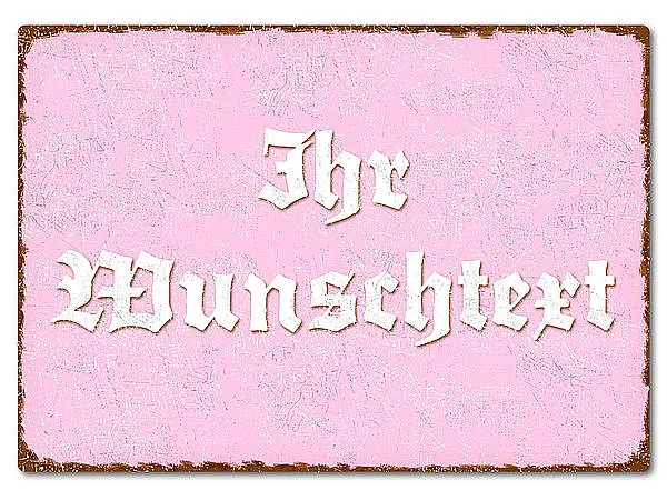 Bild von   farbiges blechschild mit wunscjpg | fotogeschenkideende 🎀 Geschenke mit eigenem Foto Motiv o Text
