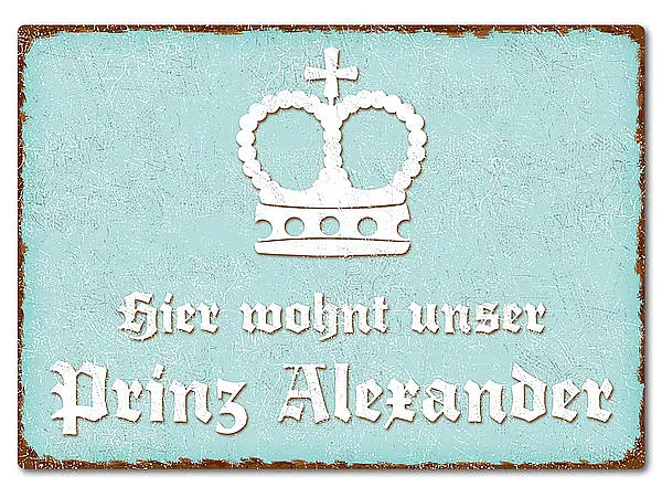 Bild von   farbiges blechschild mit wunscjpg | fotogeschenkideende 🎀 Geschenke mit eigenem Foto Motiv o Text