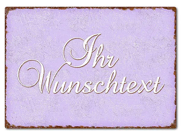 Bild von   farbiges blechschild mit wunscjpg | fotogeschenkideende 🎀 Geschenke mit eigenem Foto Motiv o Text
