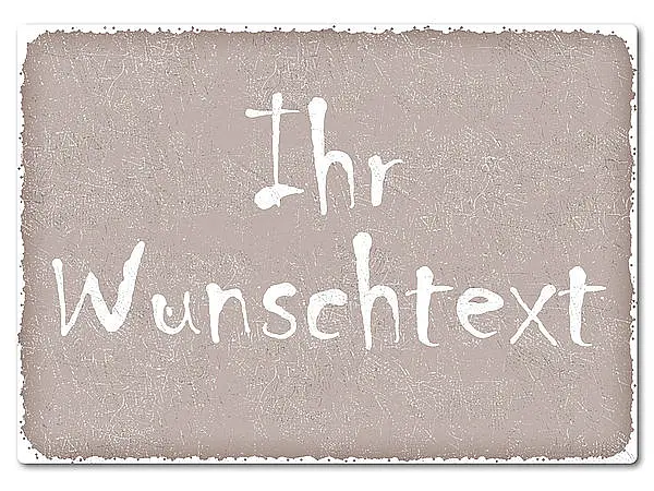 Bild von   bedrucktes retroschild mit wunjpg | fotogeschenkideende 🎀 Geschenke mit eigenem Foto Motiv o Text