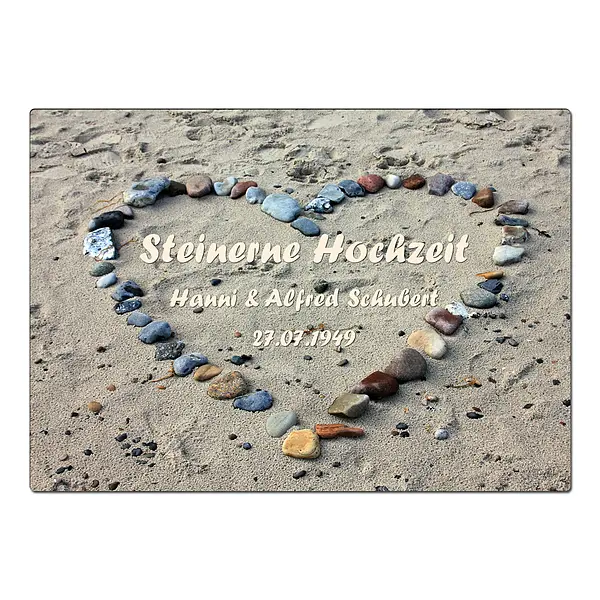 Bild von   geschenk zur steinernen hochzejpg | fotogeschenkideende 🎀 Geschenke mit eigenem Foto Motiv o Text