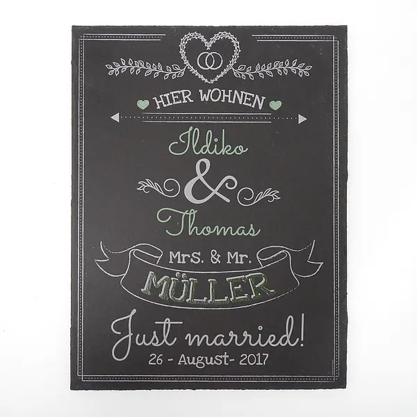 Bild von   hochzeitsgeschenk schild zur hjpg | fotogeschenkideende 🎀 Geschenke mit eigenem Foto Motiv o Text