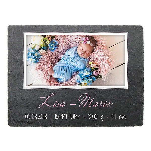 Bild von   geschenkidee zur geburt schiefjpg | fotogeschenkideende 🎀 Geschenke mit eigenem Foto Motiv o Text