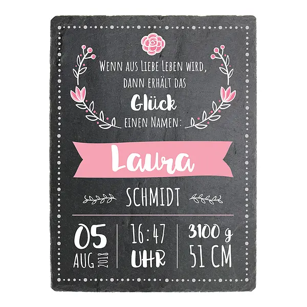 Bild von   geschenk zur geburt eines maedjpg | fotogeschenkideende 🎀 Geschenke mit eigenem Foto Motiv o Text