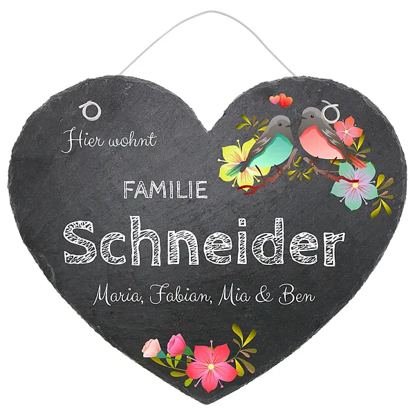 Bild von   tuerschild in herzform aus schjpg | fotogeschenkideende 🎀 Geschenke mit eigenem Foto Motiv o Text