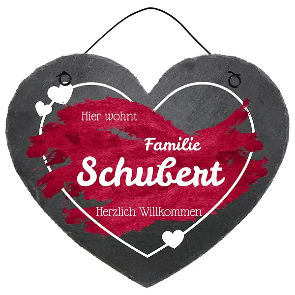 Bild von   tuerschild in herzform aus schjpg | fotogeschenkideende 🎀 Geschenke mit eigenem Foto Motiv o Text