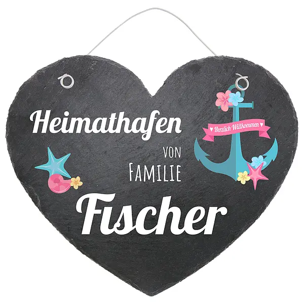 Bild von   tuerschild in herzform aus schjpg | fotogeschenkideende 🎀 Geschenke mit eigenem Foto Motiv o Text