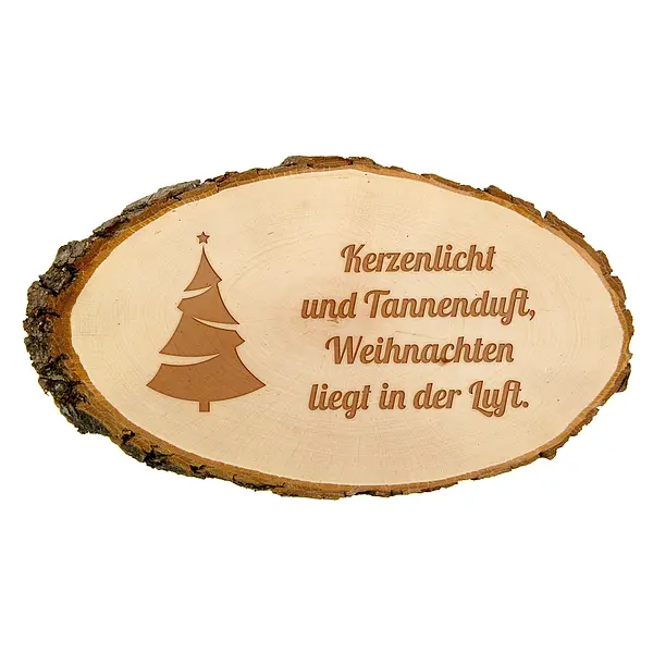 Bild von   holzrindenschild mit gravur fajpg | fotogeschenkideende 🎀 Geschenke mit eigenem Foto Motiv o Text