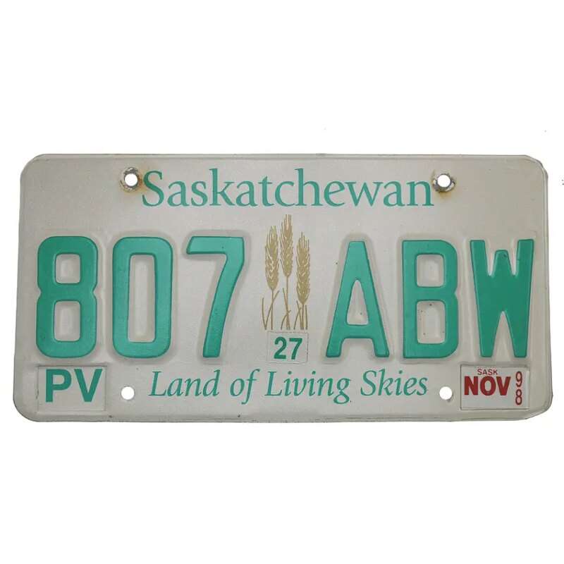 Bild von   kanadisches nummernschild saskjpg | fotogeschenkideende 🎀 Geschenke mit eigenem Foto Motiv o Text