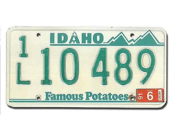 Bild von   us nummernschild aus dem bunjpg | fotogeschenkideende 🎀 Geschenke mit eigenem Foto Motiv o Text