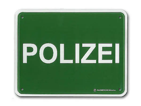 Bild von   funschild polizeijpg | fotogeschenkideende 🎀 Geschenke mit eigenem Foto Motiv o Text