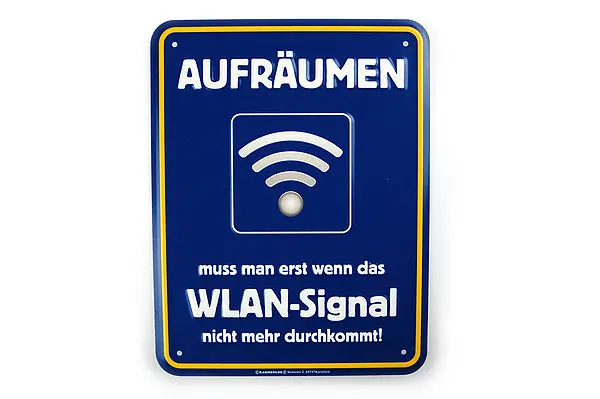 Bild von   funschild aufraeumenjpg | fotogeschenkideende 🎀 Geschenke mit eigenem Foto Motiv o Text