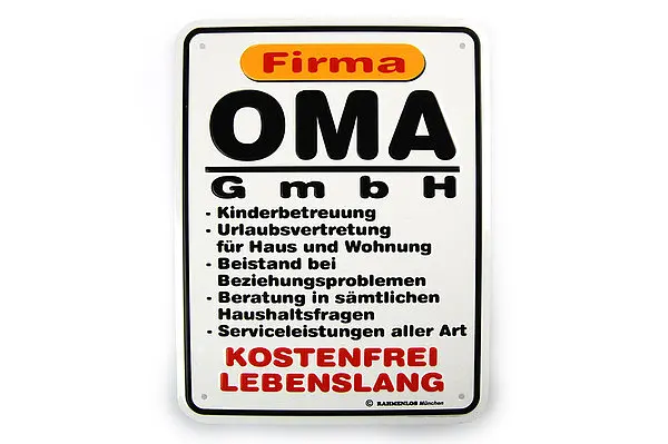 Bild von   funschild oma gmbhjpg | fotogeschenkideende 🎀 Geschenke mit eigenem Foto Motiv o Text