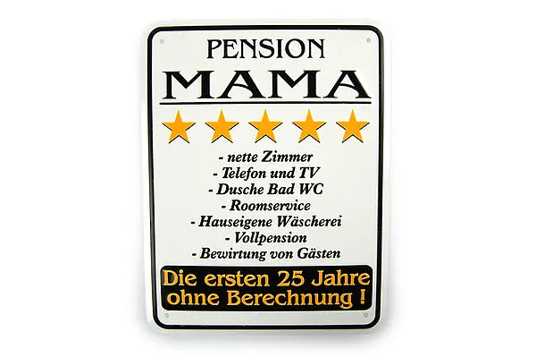 Bild von   funschild pension mamajpg | fotogeschenkideende 🎀 Geschenke mit eigenem Foto Motiv o Text