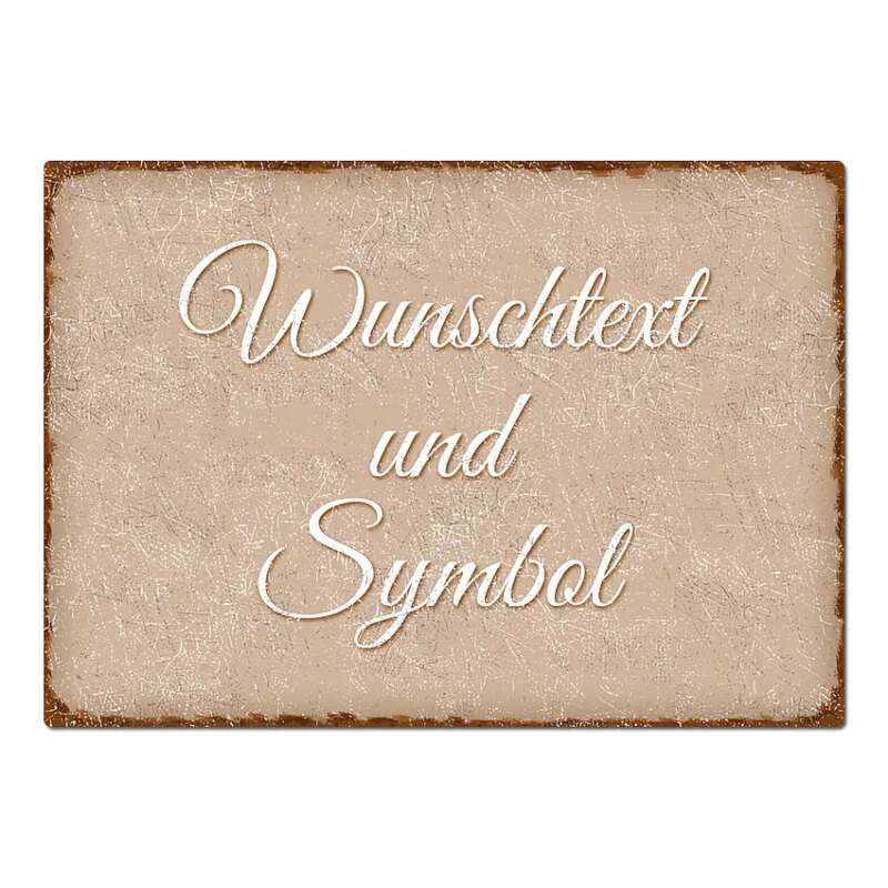 Bild von   dekoschild vintage mit wunschtjpg | fotogeschenkideende 🎀 Geschenke mit eigenem Foto Motiv o Text