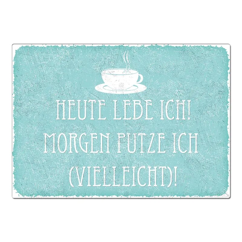 Bild von   heute lebe ich dekoschild ajpg | fotogeschenkideende 🎀 Geschenke mit eigenem Foto Motiv o Text