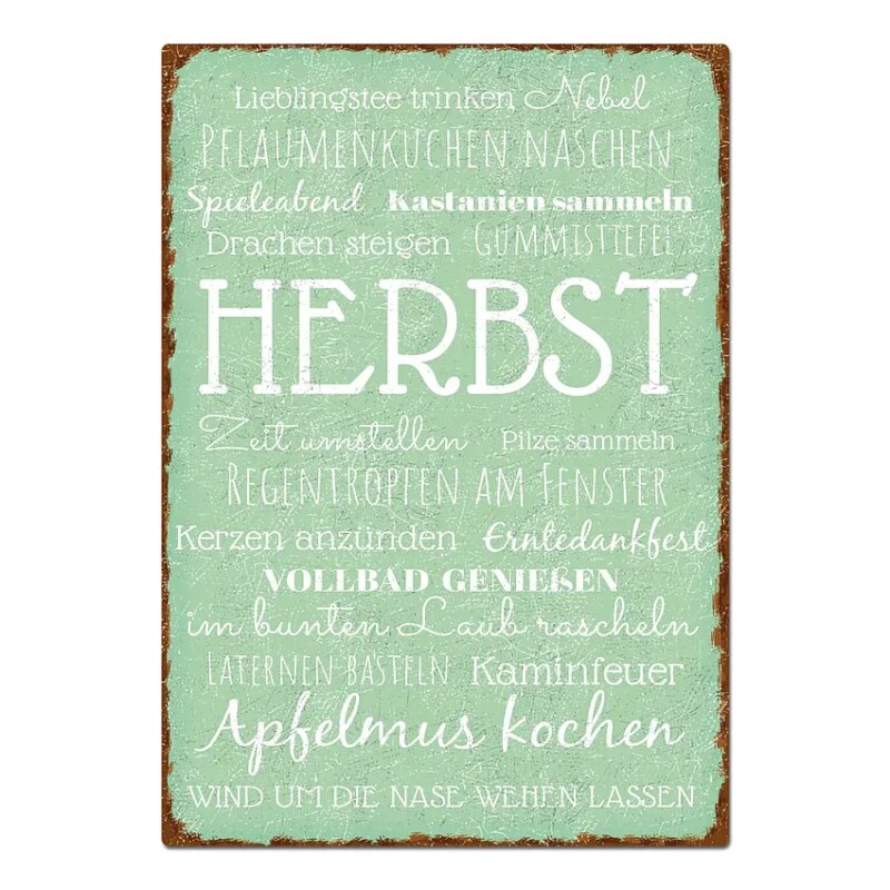 Bild von   dekoschild herbst im vintage ljpg | fotogeschenkideende 🎀 Geschenke mit eigenem Foto Motiv o Text