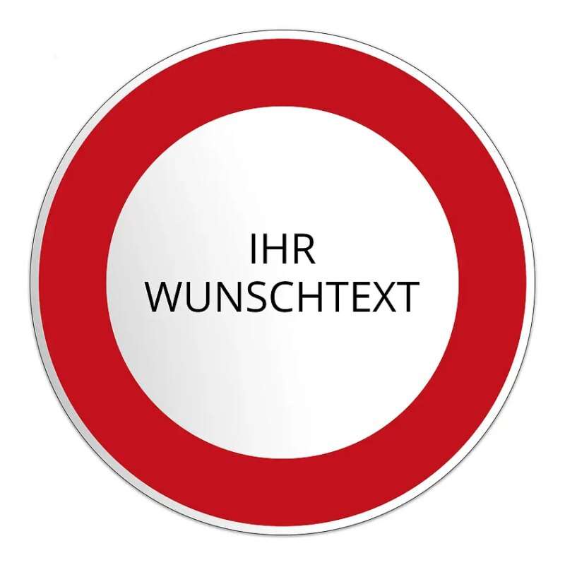 Bild von   verkehrsschild rund mit wunschjpg | fotogeschenkideende 🎀 Geschenke mit eigenem Foto Motiv o Text