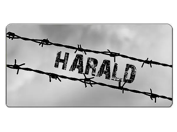 Bild von   stacheldraht tuerschild aus aljpg | fotogeschenkideende 🎀 Geschenke mit eigenem Foto Motiv o Text