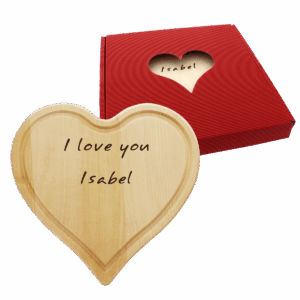 Herzbrettchen mit Wunschgravur