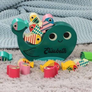 Personalisierbares Stapelspiel Wal